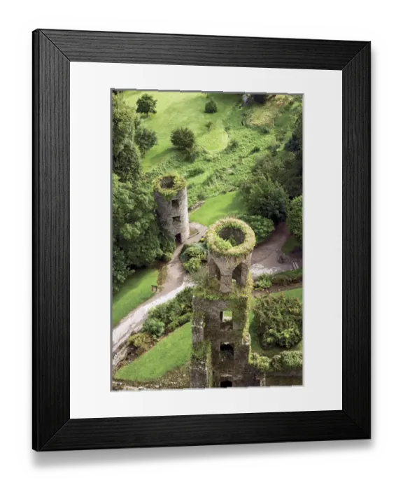 Framed Print : High angle view of towers, Blarney Castle, County Cork, Ireland Framed Print : High angle view of towers, Blarney Castle, County Cork, Ireland