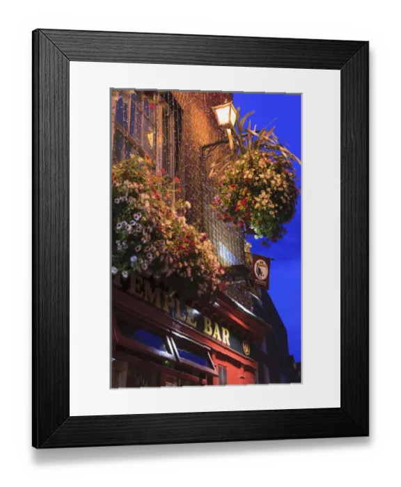 Framed Print : Dublin. Capital of Ireland. Temple Bar area Framed Print : Dublin. Capital of Ireland. Temple Bar area