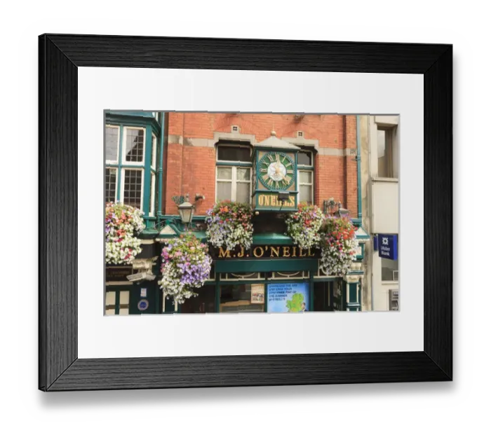 Framed Print : Dublin. Capital of Ireland. Downtown