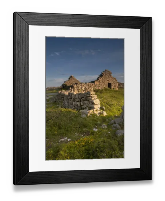 Framed Print : Inishmore Island. Aran Islands. Ireland. Abandoned homestead Framed Print : Inishmore Island. Aran Islands. Ireland. Abandoned homestead