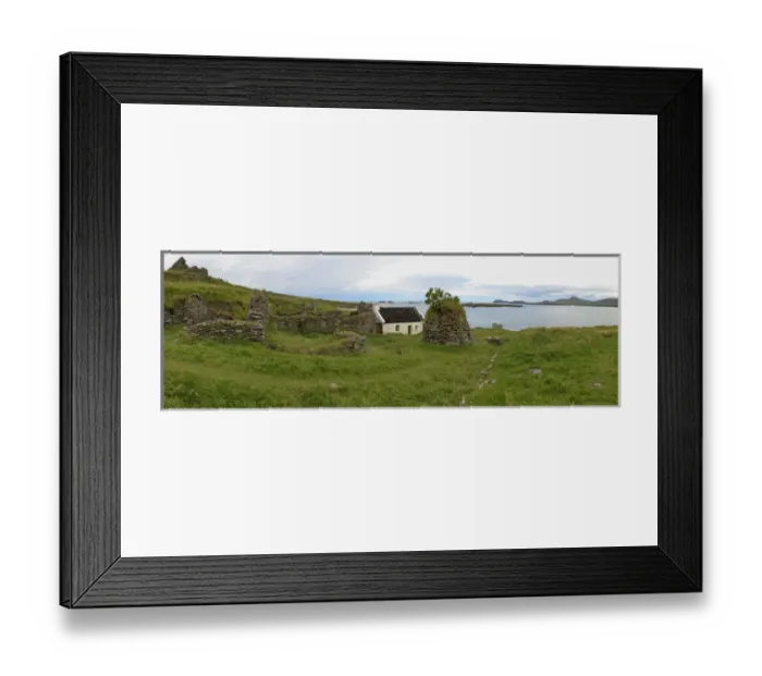 Framed Print : Great Blasket Island. County Kerry. Ireland. Abandoned homestead