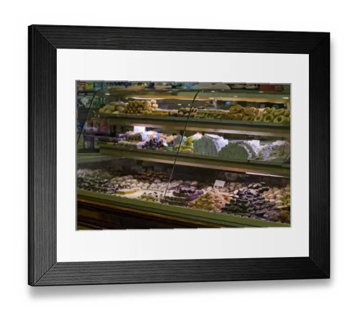 Framed Print : Europe, Italy, Venice. Glass display case filled with pastries and cookies. Credit as Framed Print : Europe, Italy, Venice. Glass display case filled with pastries and cookies. Credit as