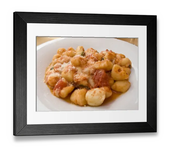 Framed Print : Europe, Italy, Positano. Display plate of gnocci, a potato or bread dish. Credit as Framed Print : Europe, Italy, Positano. Display plate of gnocci, a potato or bread dish. Credit as