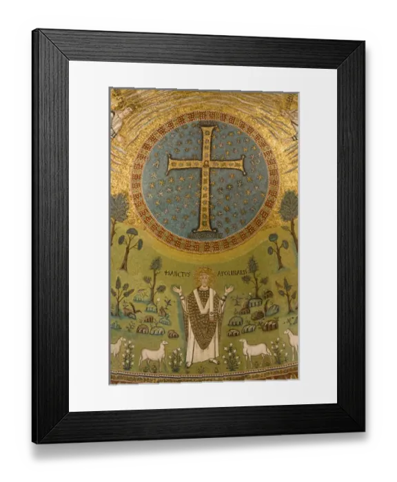 Framed Print : Europe, Italy, Ravenna. Mosaic depicting St. Apollinarius in the Church of St. Apollinare Framed Print : Europe, Italy, Ravenna. Mosaic depicting St. Apollinarius in the Church of St. Apollinare