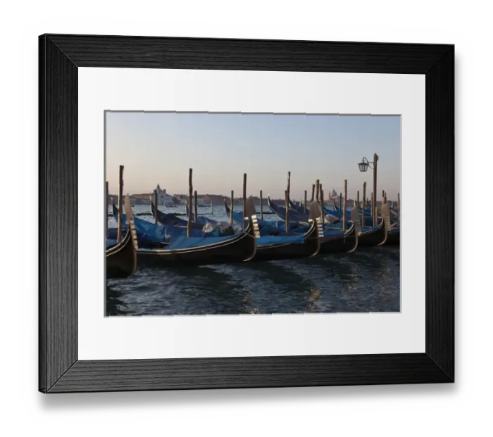 Framed Print : Europe, Italy, Venice. Close-up of moored gondolas Framed Print : Europe, Italy, Venice. Close-up of moored gondolas
