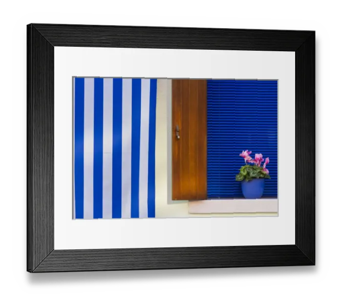 Framed Print : Europe, Italy, Venice. Colorful design contrast on residence Framed Print : Europe, Italy, Venice. Colorful design contrast on residence