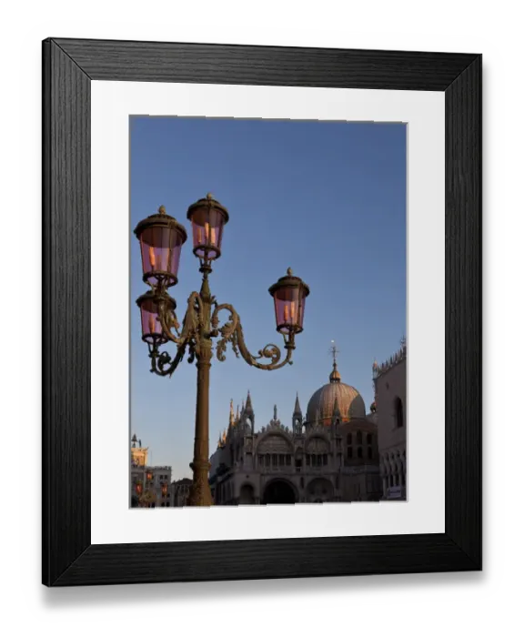 Framed Print : Europe, Italy, Venice. Ornate lamp on St Framed Print : Europe, Italy, Venice. Ornate lamp on St