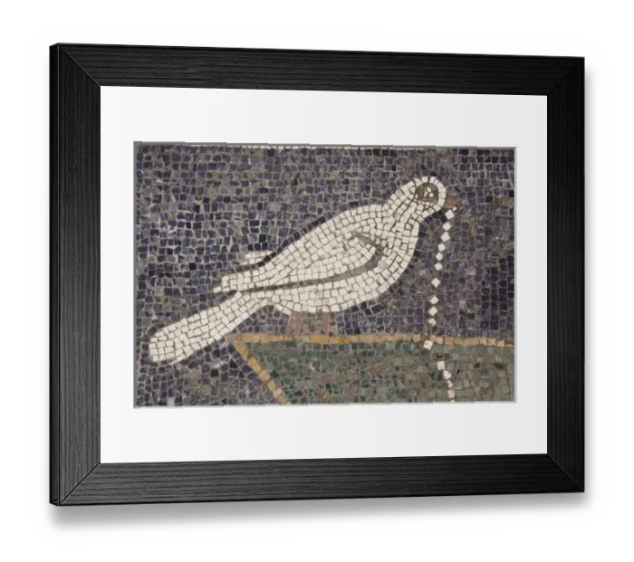 Framed Print : Europe, Italy, Campania, Pompeii. Detail of bird mosaic in the floor of the House of the Faun Framed Print : Europe, Italy, Campania, Pompeii. Detail of bird mosaic in the floor of the House of the Faun