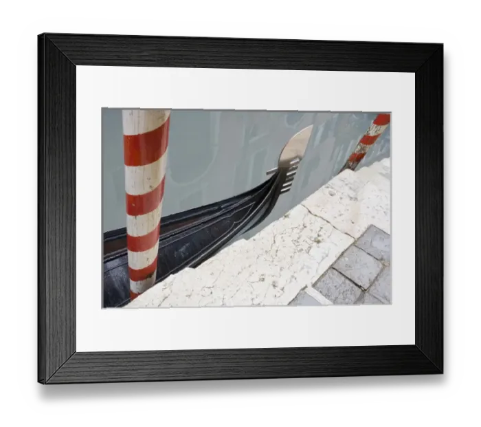 Framed Print : Italy, Venice. Gondola and posts. Credit as: Gilles Delisle / Jaynes Gallery / DanitaDelimont Framed Print : Italy, Venice. Gondola and posts. Credit as: Gilles Delisle / Jaynes Gallery / DanitaDelimont
