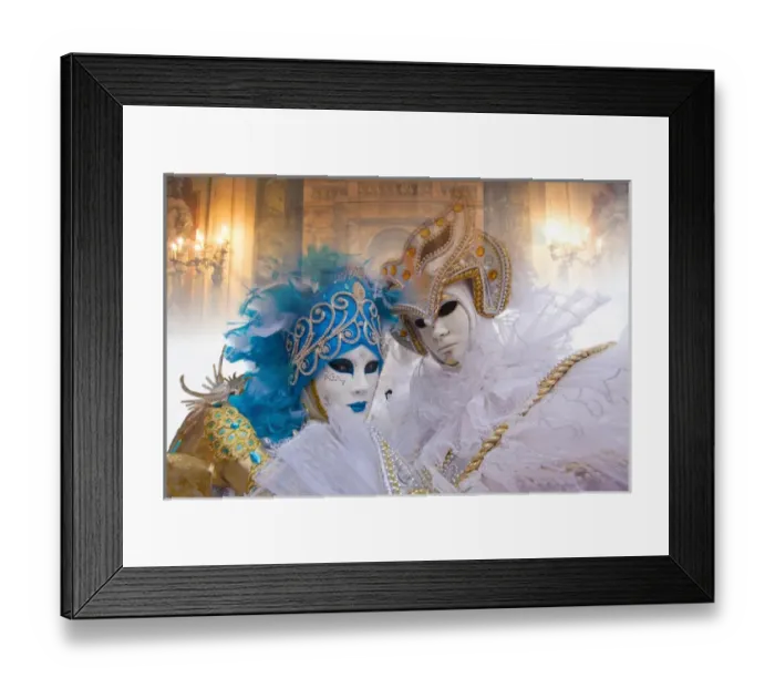Framed Print : Europe, Italy, Venice. Composite of couple in Carnival costumes Framed Print : Europe, Italy, Venice. Composite of couple in Carnival costumes