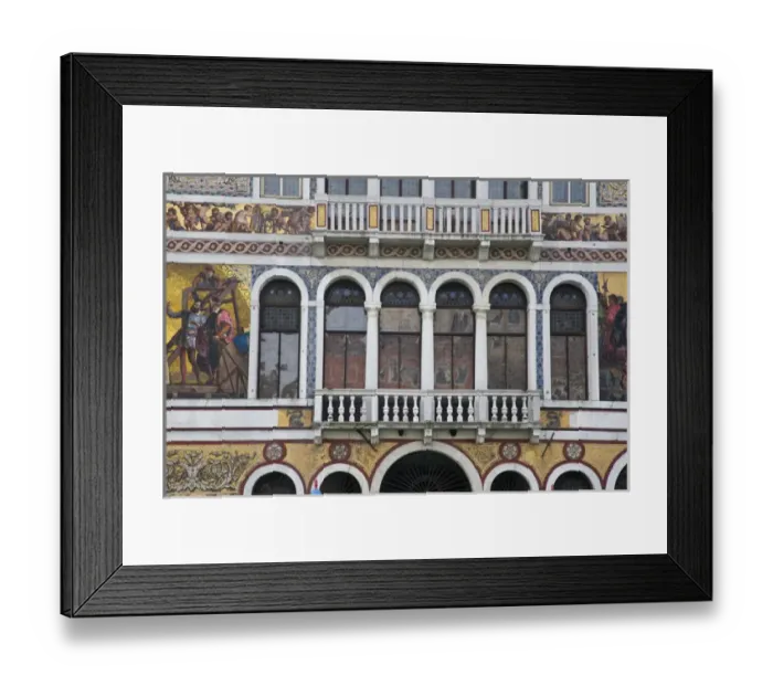 Framed Print : Balcony and mozaics along the Grand Canal, Venice Italy Framed Print : Balcony and mozaics along the Grand Canal, Venice Italy