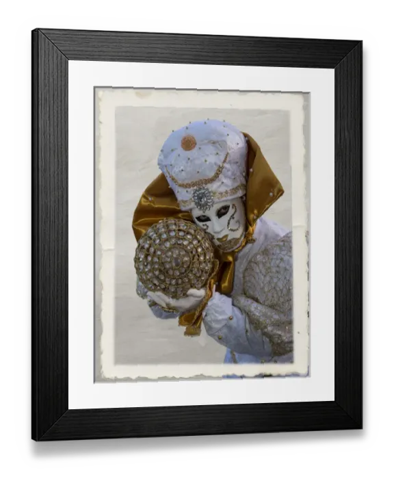 Framed Print : Elaborate costume for Carnival Venice Italy Framed Print : Elaborate costume for Carnival Venice Italy