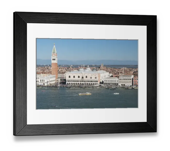 Framed Print : Italy, Venice. View of Venice from San Giorgio Island bell tower