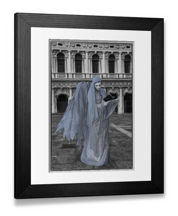 Framed Print : Elaborate costume for Carnival Venice Italy Framed Print : Elaborate costume for Carnival Venice Italy