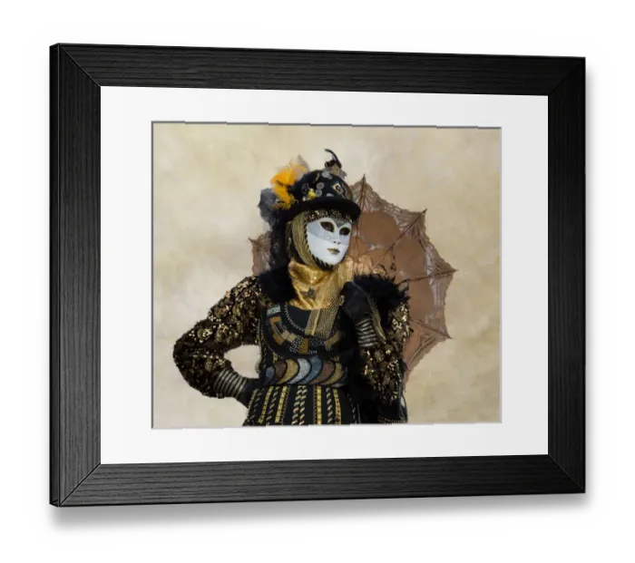 Framed Print : Elaborate costume for Carnival Venice Italy Framed Print : Elaborate costume for Carnival Venice Italy