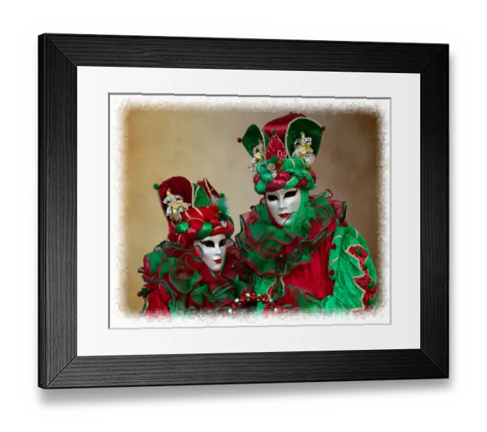 Framed Print : Elaborate costume for Carnival Venice Italy