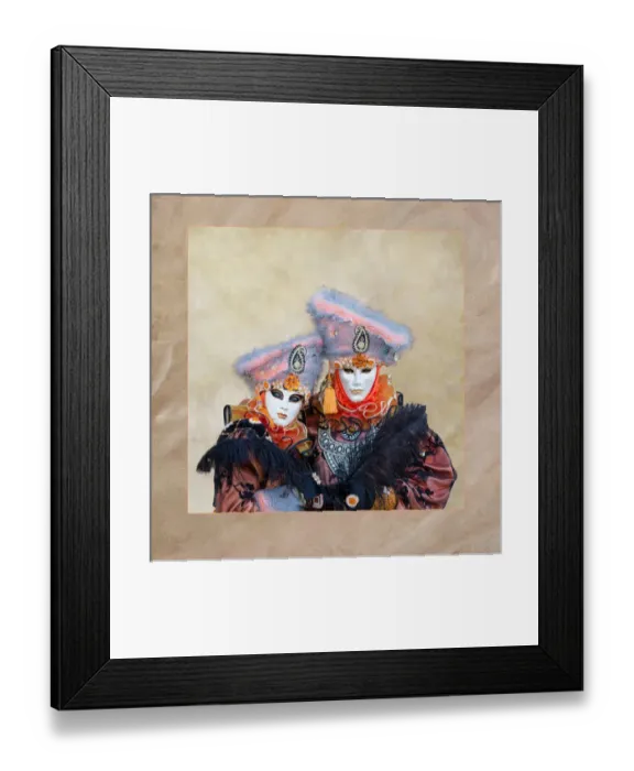 Framed Print : Elaborate costume for Carnival Venice Italy