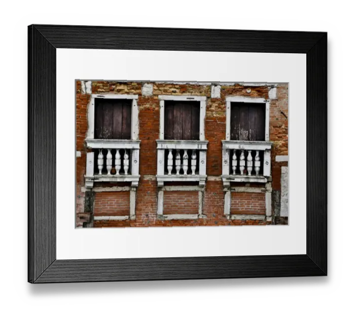 Framed Print : Old and colorful doorways and windows in Venice Italy Framed Print : Old and colorful doorways and windows in Venice Italy