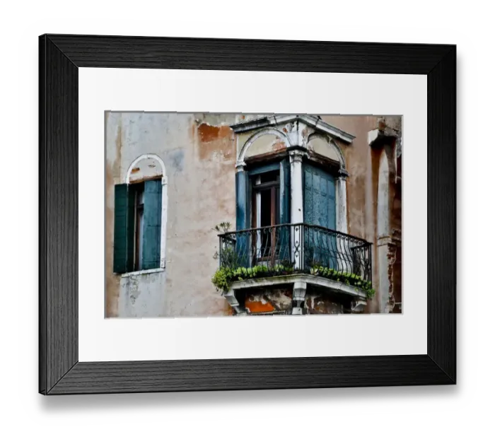 Framed Print : Old and colorful doorways and windows in Venice Italy Framed Print : Old and colorful doorways and windows in Venice Italy