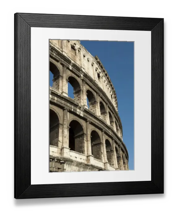 Framed Print : Rome, Italy. A detail of the Flavian Amphitheater in Rome, commonly called the Colosseum Framed Print : Rome, Italy. A detail of the Flavian Amphitheater in Rome, commonly called the Colosseum