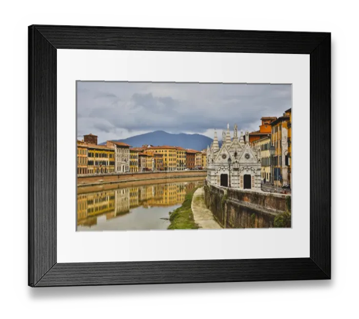 Framed Print : Italy, Pisa, View of the Arno River Framed Print : Italy, Pisa, View of the Arno River