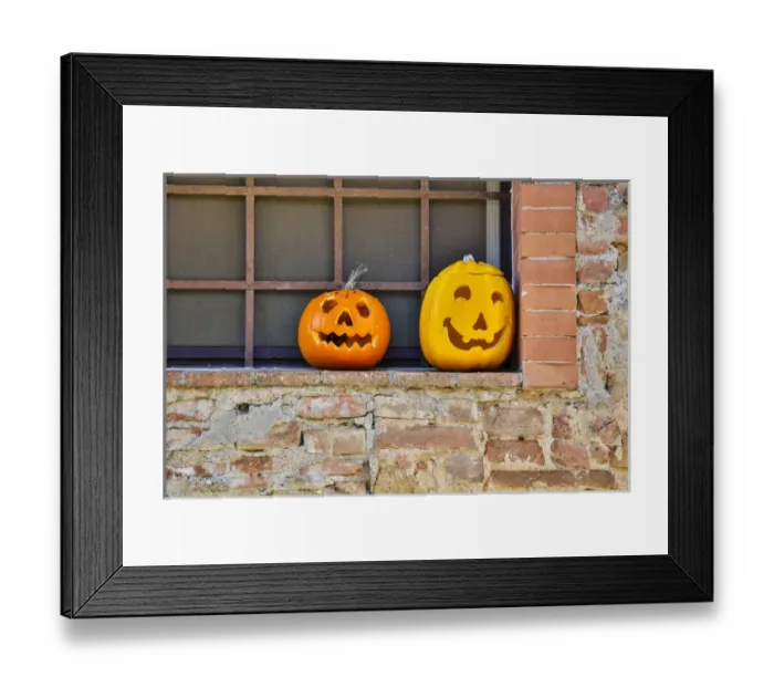 Framed Print : Italy, Pienza, Ready for Halloween