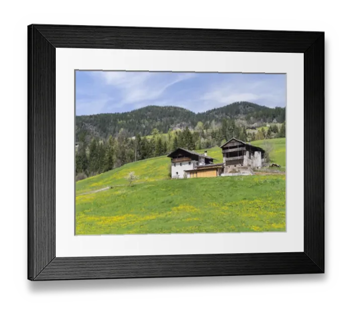 Framed Print : Typical old Mountain Farms in South Tyrol. Europe, Central Europe, Italy, South Tyrol Framed Print : Typical old Mountain Farms in South Tyrol. Europe, Central Europe, Italy, South Tyrol