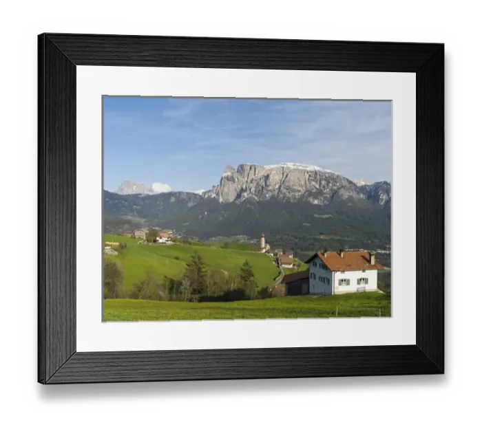 Framed Print : view towards the Seiser alm, seen from the Ritten (renon). Europe, Central Europe Framed Print : view towards the Seiser alm, seen from the Ritten (renon). Europe, Central Europe