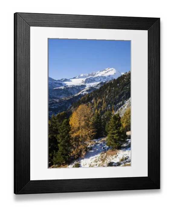 Framed Print : The upper valley Martelltal in fall with Mts Zufallspitzen... Europe, central europe Framed Print : The upper valley Martelltal in fall with Mts Zufallspitzen... Europe, central europe