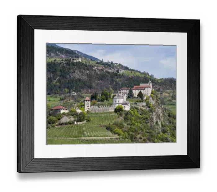 Framed Print : Saeben monastery near Klausen in the Eisack Valley in South Tyrol
