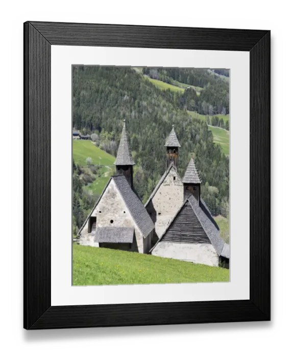 Framed Print : The three gothic chapel of Bad Dreikirchen (litterally: spa of the three churches )