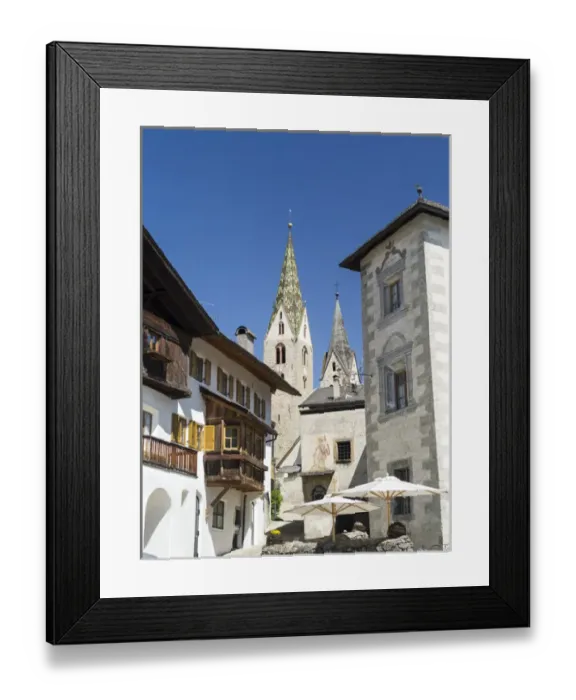 Framed Print : Villanders (Vilandro) in valley Eisack (isarco), the old town. Europe, Central Europe Framed Print : Villanders (Vilandro) in valley Eisack (isarco), the old town. Europe, Central Europe