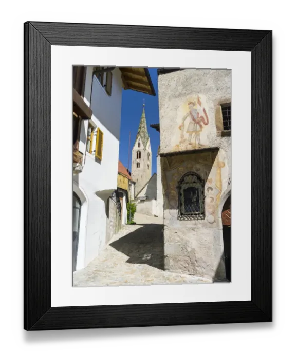 Framed Print : Villanders (Vilandro) in valley Eisack (isarco), the old town. Europe, Central Europe Framed Print : Villanders (Vilandro) in valley Eisack (isarco), the old town. Europe, Central Europe