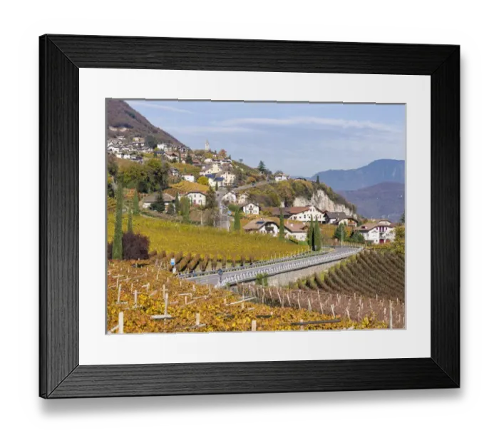 Framed Print : Kurtatsch - Cortaccio in the South Tyrolean Unterland - Bassa Atesina. europe, central europe Framed Print : Kurtatsch - Cortaccio in the South Tyrolean Unterland - Bassa Atesina. europe, central europe
