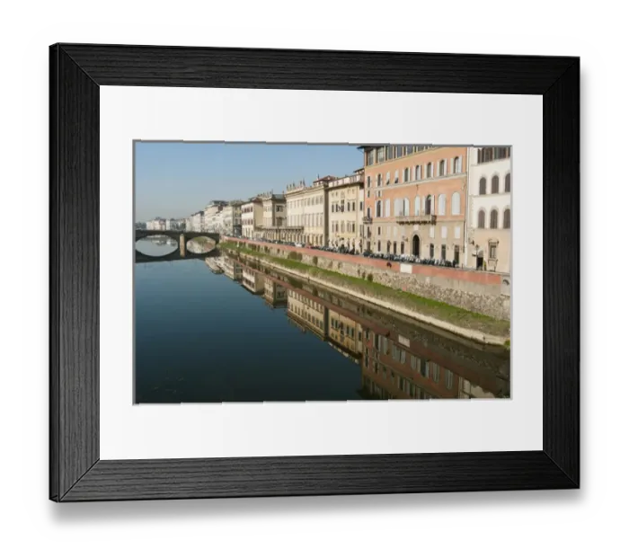 Framed Print : Ponte alla Carraia and Lungarno Corsini, Arno River, Firenze, Unesco World Heritage site