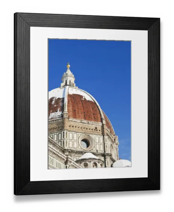 Framed Print : The Duomo (Cathedral) with snow during winter time, Firenze, Tuscany, Italy, UNESCO Framed Print : The Duomo (Cathedral) with snow during winter time, Firenze, Tuscany, Italy, UNESCO