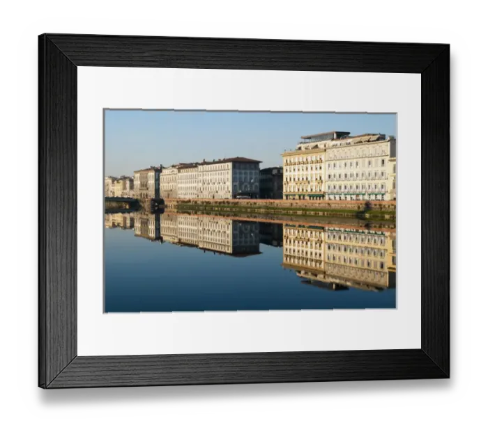 Framed Print : Lungarno Corsini, Arno River, Firenze, Unesco World Heritage site, Tuscany, Italy