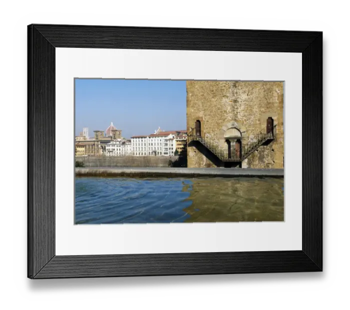 Framed Print : Torre of San Niccolo (1324), Florence (Firenze), UNESCO World Heritage Site