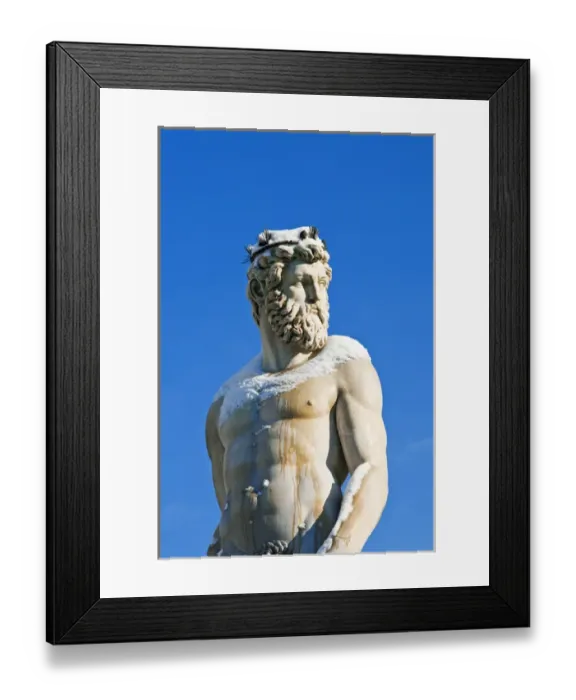 Framed Print : The Neptune (Biancone) fountain with snow during winter time, Firenze, Tuscany Framed Print : The Neptune (Biancone) fountain with snow during winter time, Firenze, Tuscany