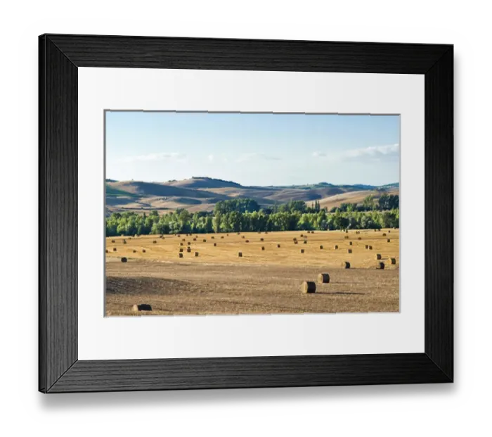 Framed Print : Countryside near San Qurico d Orcia, Siena, Tuscany, Italy