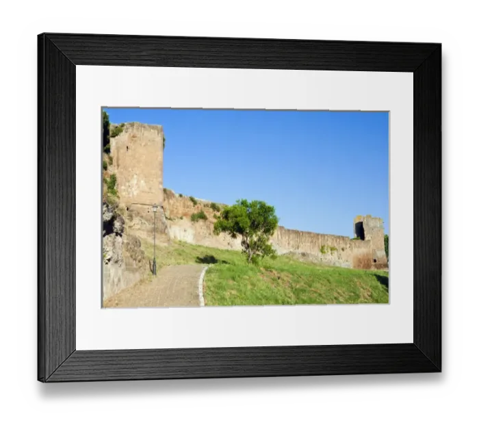 Framed Print : City Ramparts, Tuscania, Viterbo province, Latium, Italy Framed Print : City Ramparts, Tuscania, Viterbo province, Latium, Italy