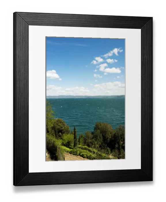 Framed Print : Lake of Bolsena, View from Capodimonte, Viterbo, Latium, Italy