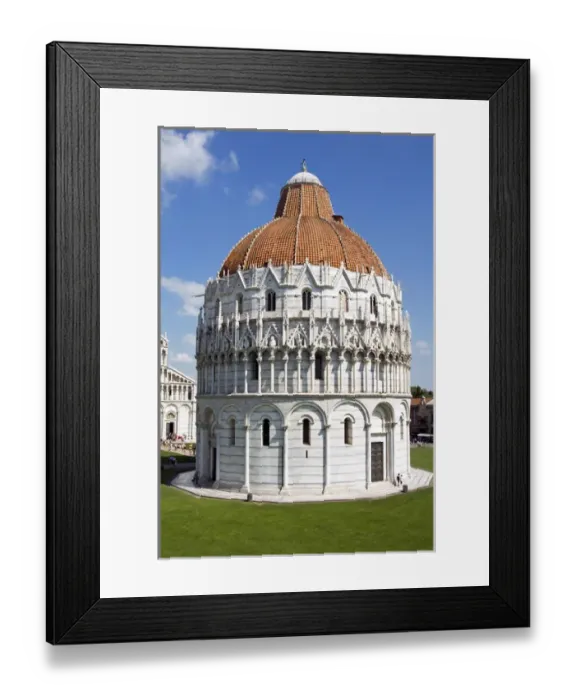 Framed Print : Piazza dei Miracoli, The Baptistry, Pisa, Tuscany, Italy, Europe Framed Print : Piazza dei Miracoli, The Baptistry, Pisa, Tuscany, Italy, Europe