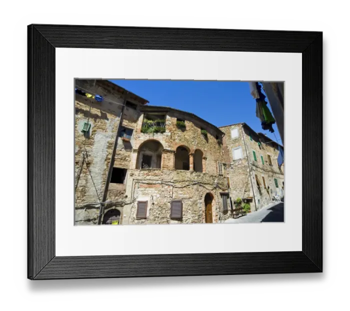 Framed Print : Campiglia Marittima, Livorno Province, Tuscany, Italy