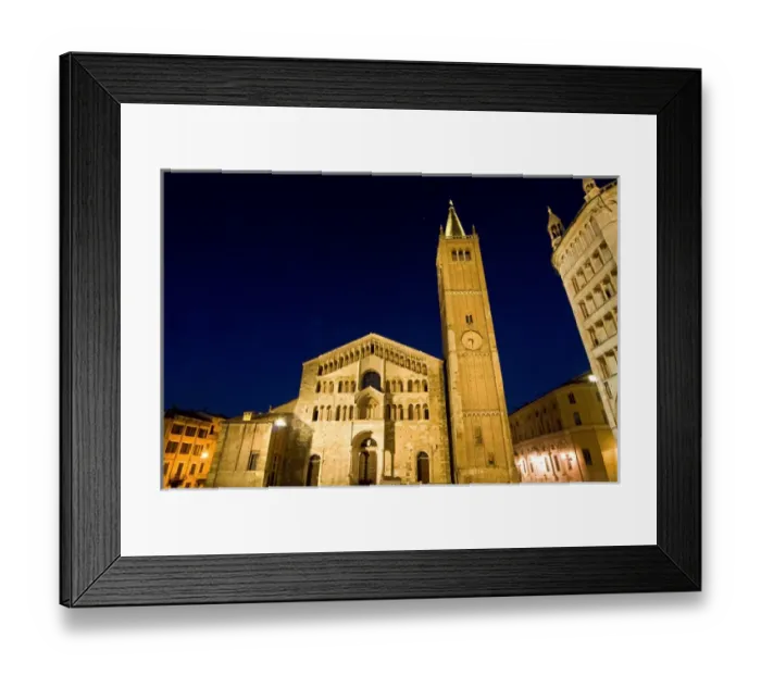 Framed Print : The cathedral and the baptistry, Parma, Emilia Romagna, Italy, Europe Framed Print : The cathedral and the baptistry, Parma, Emilia Romagna, Italy, Europe