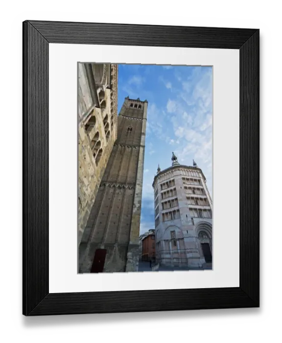Framed Print : The cathedral and the baptistry, Parma, Emilia Romagna, Italy, Europe Framed Print : The cathedral and the baptistry, Parma, Emilia Romagna, Italy, Europe