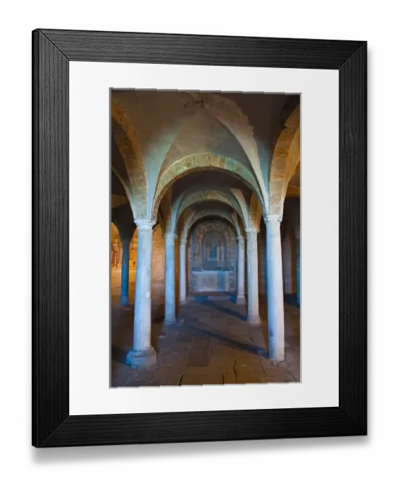 Framed Print : Crypt of San Pietro Church, Tuscania, Viterbo Province, Latium, Italy Framed Print : Crypt of San Pietro Church, Tuscania, Viterbo Province, Latium, Italy