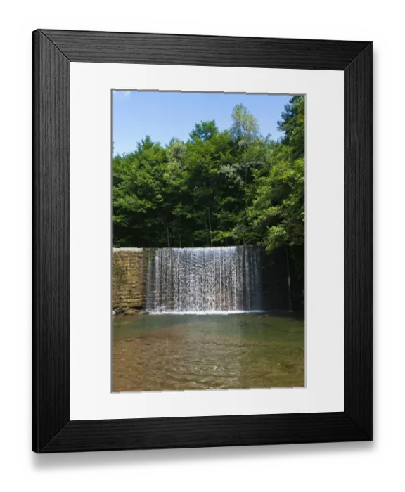 Framed Print : Waterfall of Archiano creek, Camaldoli, Poppi, Arezzo province, Tuscany, Italy