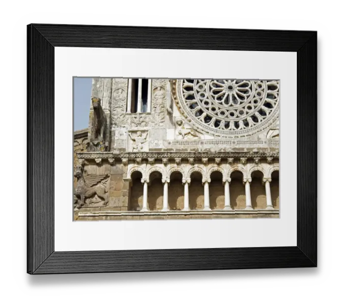 Framed Print : Facade of Santa Maria Maggiore Church, Tuscania, Viterbo province, Latium, Italy Framed Print : Facade of Santa Maria Maggiore Church, Tuscania, Viterbo province, Latium, Italy