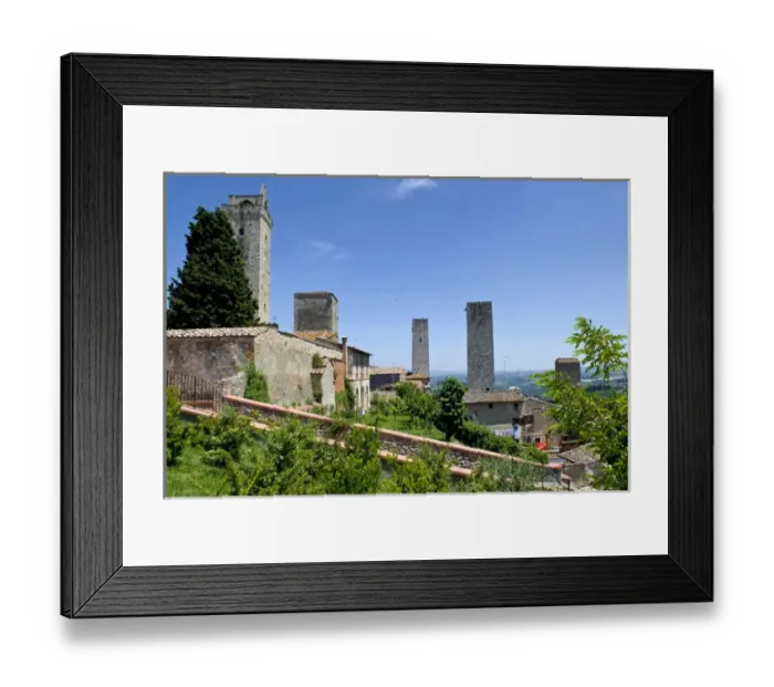 Framed Print : Towers of San Gimignano, UNESCO World Heritage Site, San Gimignano, Siena, Tuscany Framed Print : Towers of San Gimignano, UNESCO World Heritage Site, San Gimignano, Siena, Tuscany